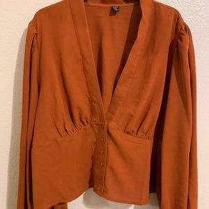 Orange brownish blouse